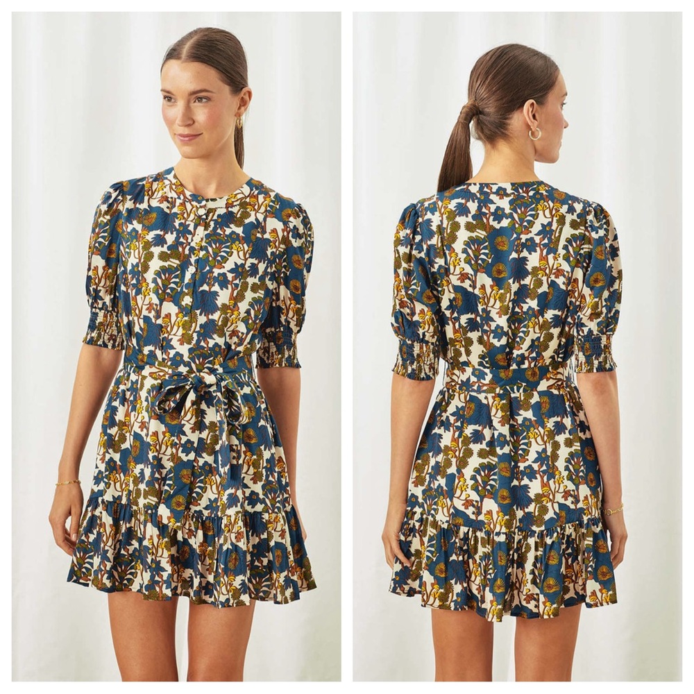 Floral Print Mini Dress - Picture 12 of 12